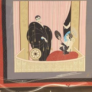 Hertes scarf framed in Lucite